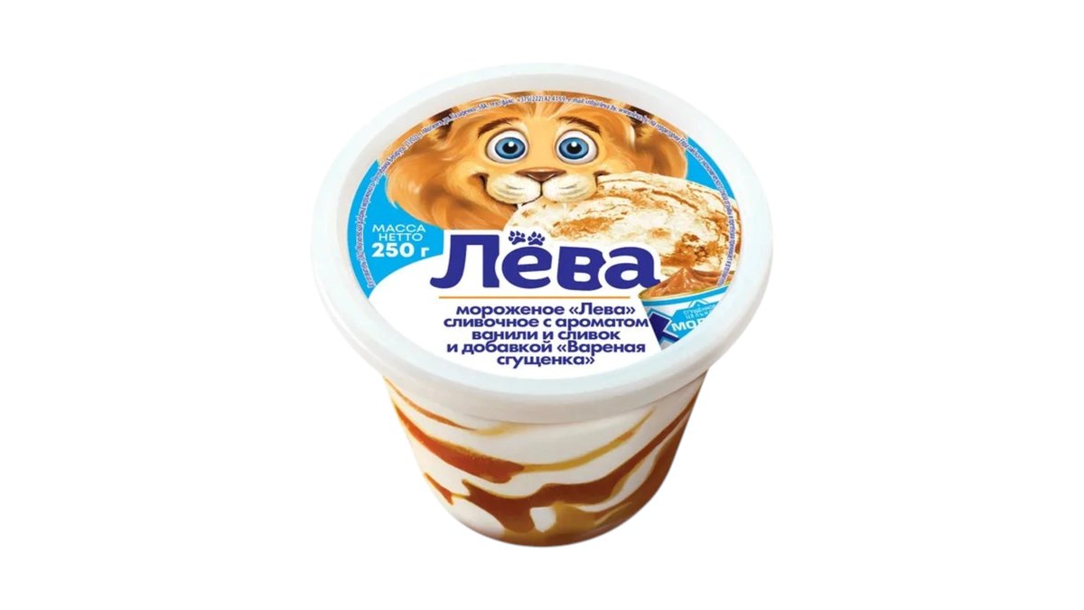 Lyova Iz Mogileva ice cream creamy vanilla and condensed milk (250 g)