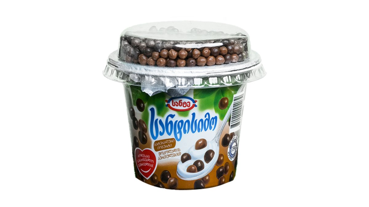 სანტისიმო йогурт con bolitas de chocolate (160 gr)