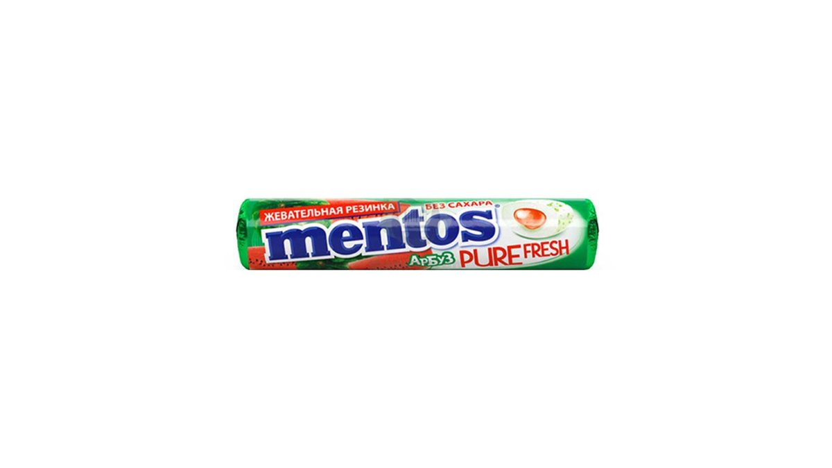 Menthos ჟვება რეზინა Watermelon (16 gr)