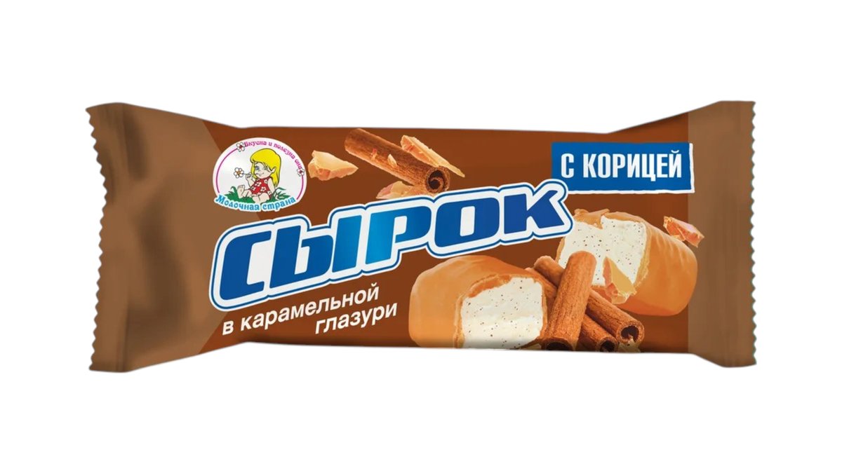 სიროკი Молочный десерт with cinnamon in caramel sauce (45 g)