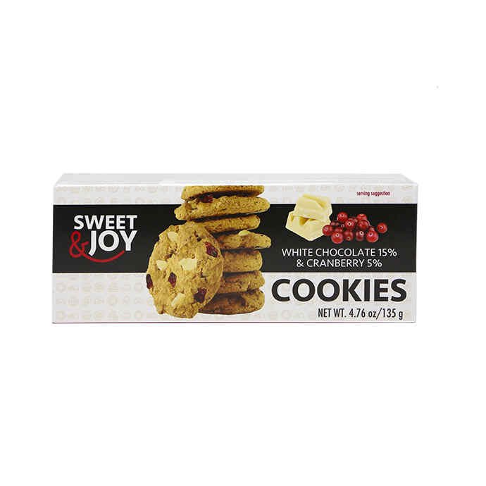 Sweet Brands ბისკვიტები with white chocolate and blueberries (135 g)