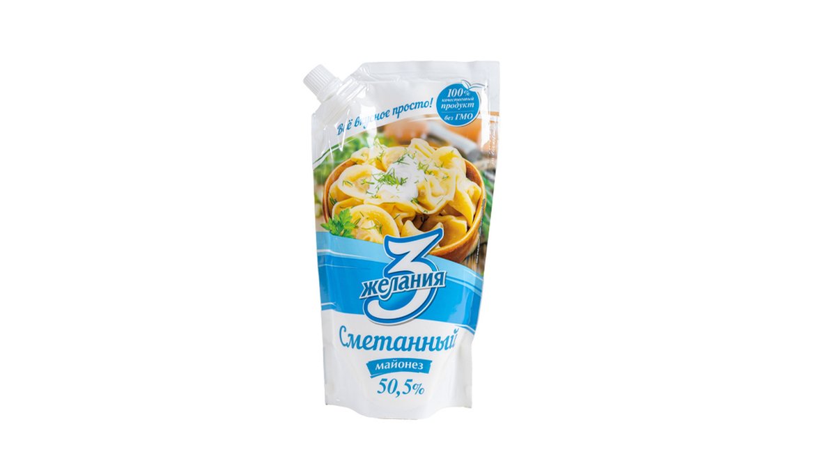 მაიონეზი 3 yolks sour cream 50.5% (380 g)