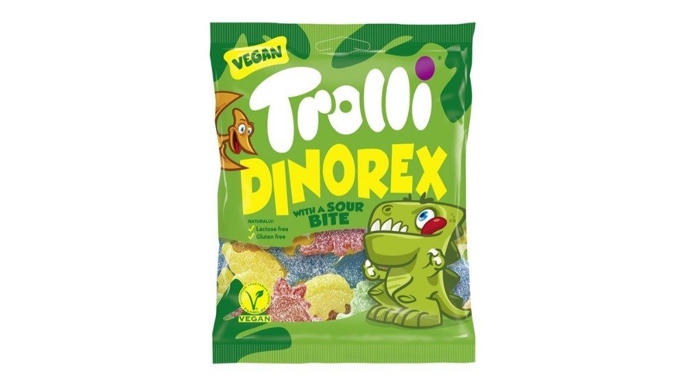 TROLLI конфета jellybean dinosaurs (100 g)