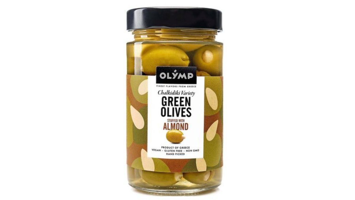 Olimp Green Olives with green almonds (370 ml)