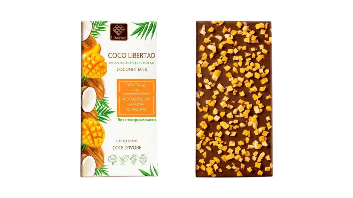 Coco Libertad Шоколад with coconut milk and mango (40 g)