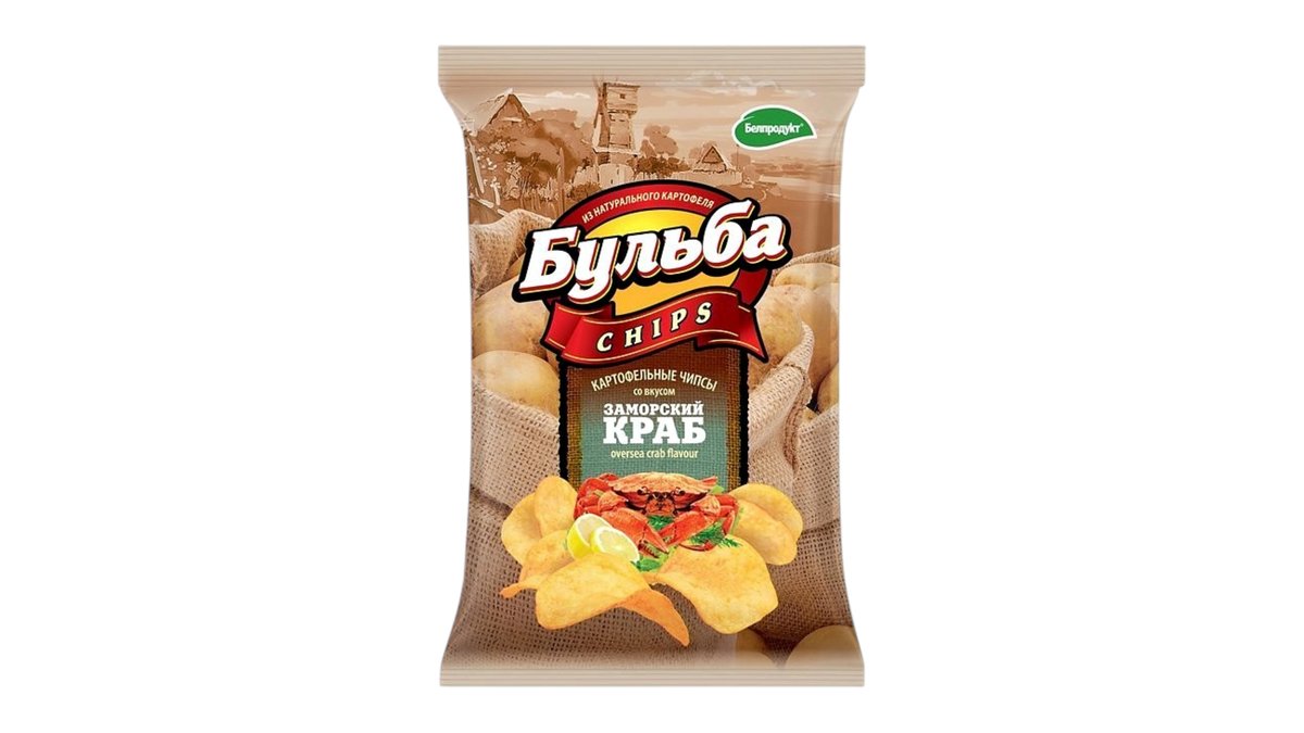 Bulba Chips чипсы with crab (75 g)