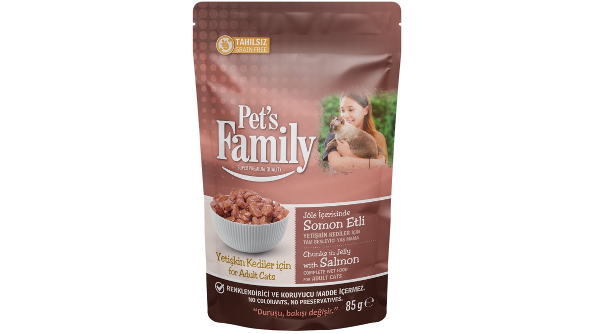 Jelly PetsFamily Pet Food jelly with salmon (85 g)