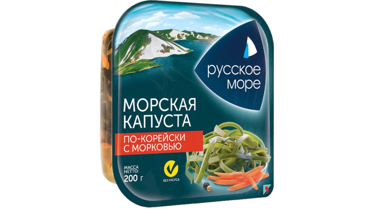 Ruskoe More рыба Корейский морской компот с грибами (200 g)