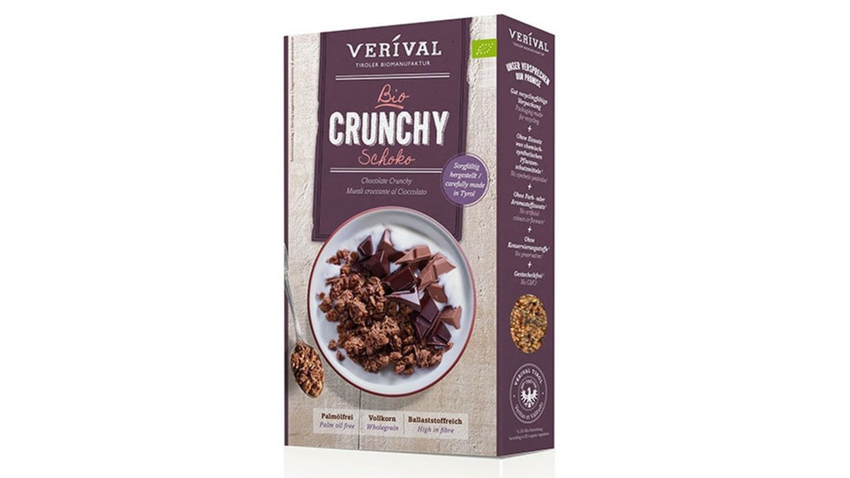VERIVAL საუზმის მარცვლეული ნაზავი with Chocolate (375 g)