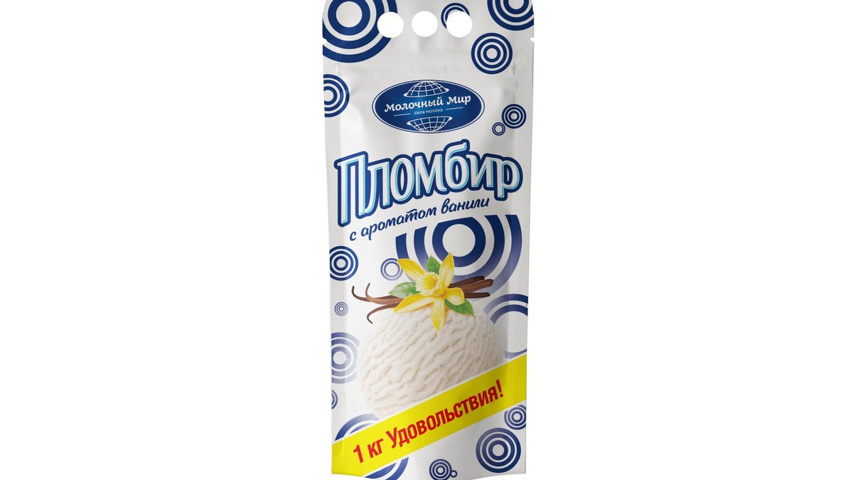 Molochni Mir ice cream с ванилью