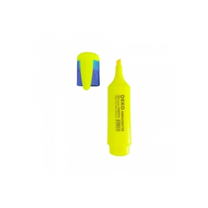 DEKO Permanent Marker Highlighter Yellow