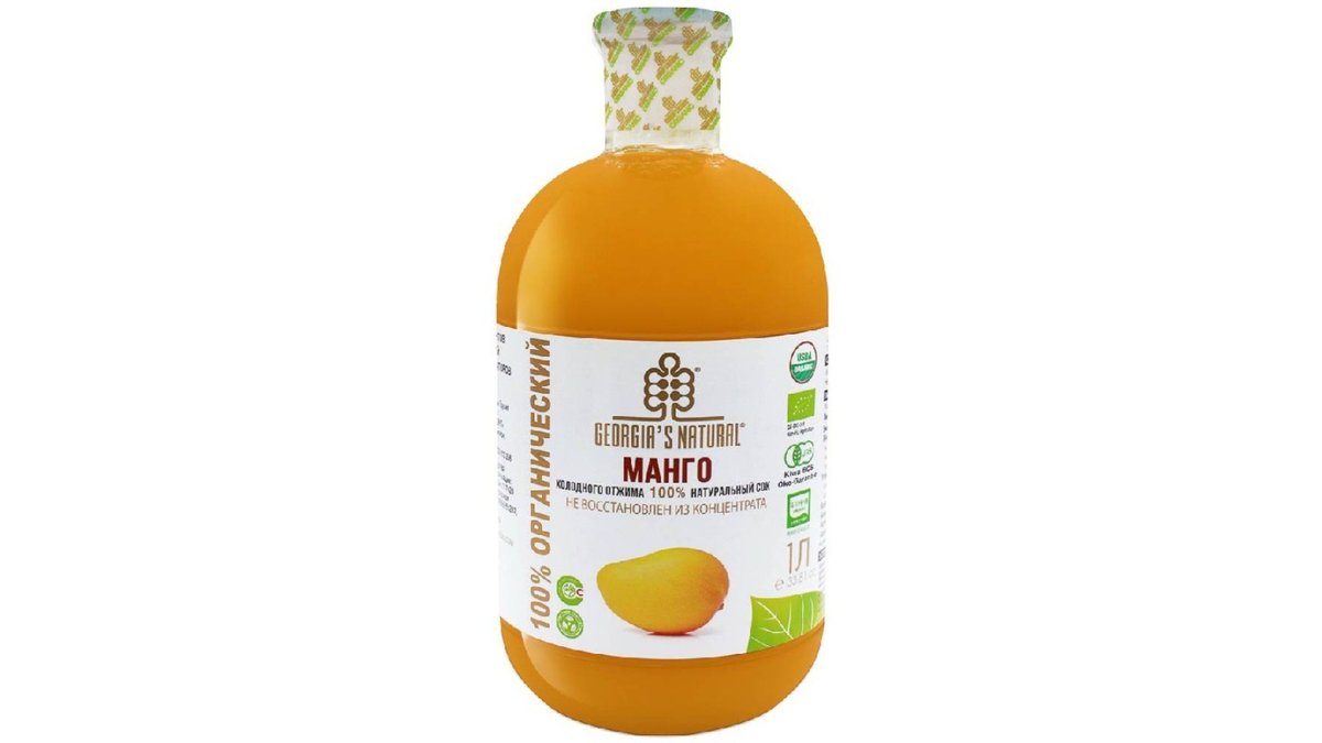 Georgias Natural წვენი Organic Mango (1 l)