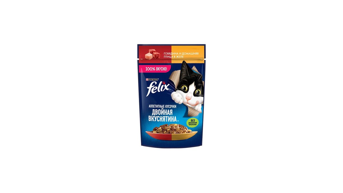 FELIX Корм для животных Beef & Poultry (75 g)