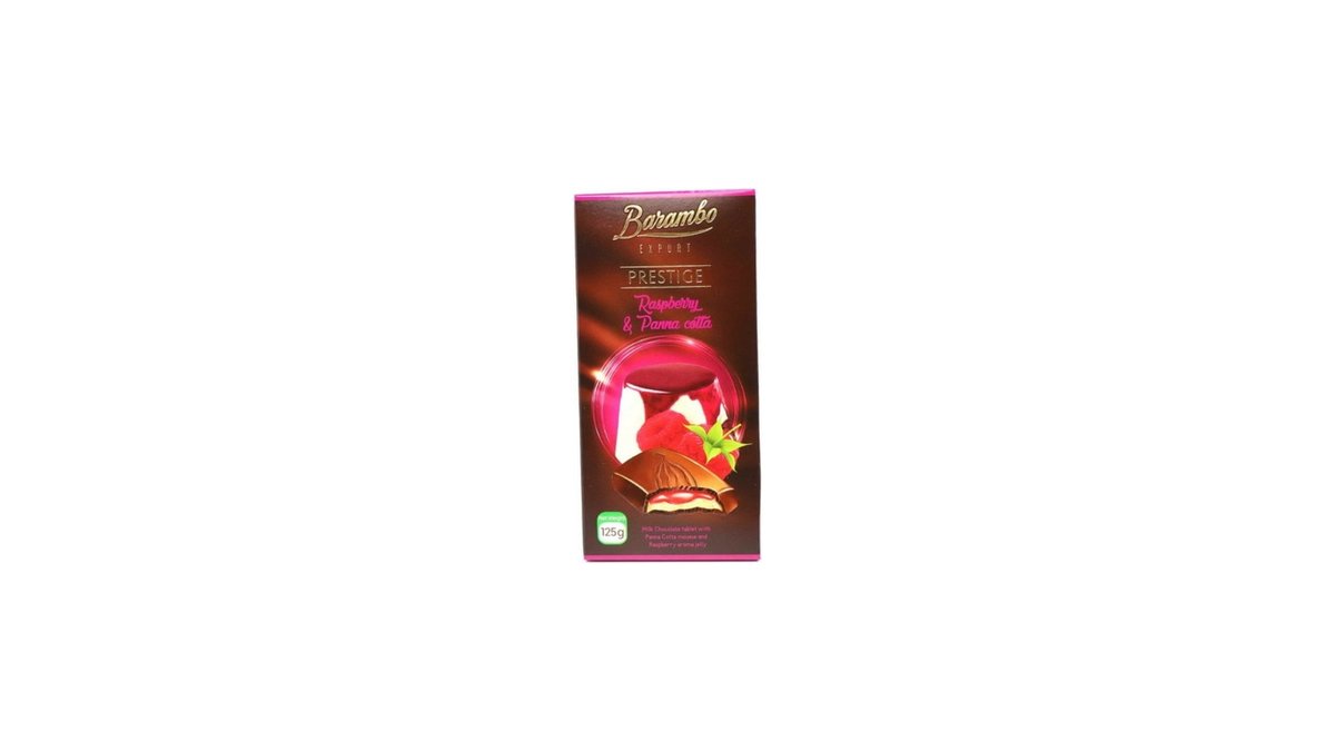 Barambo Raspberry Jelly Panna Cotta and Raspberry (125 g)