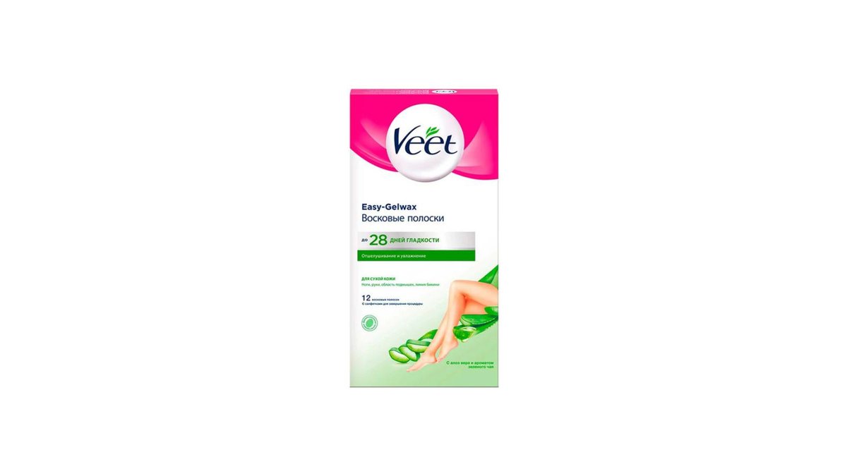 VEET ცვილის ზოლები Dry Skin (12 pcs)