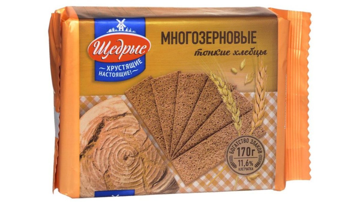 Shedrie Крекеры Crispy rye bread (24 pcs)