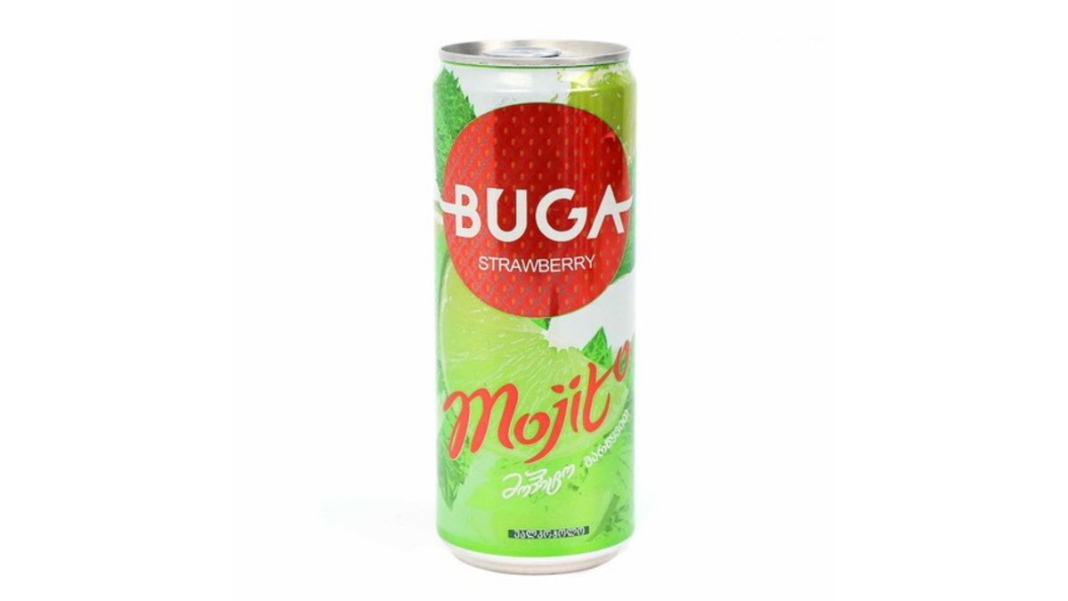 Bugha ენერგეტიკული სასმელი Mojito-Strawberry (0.33 l)