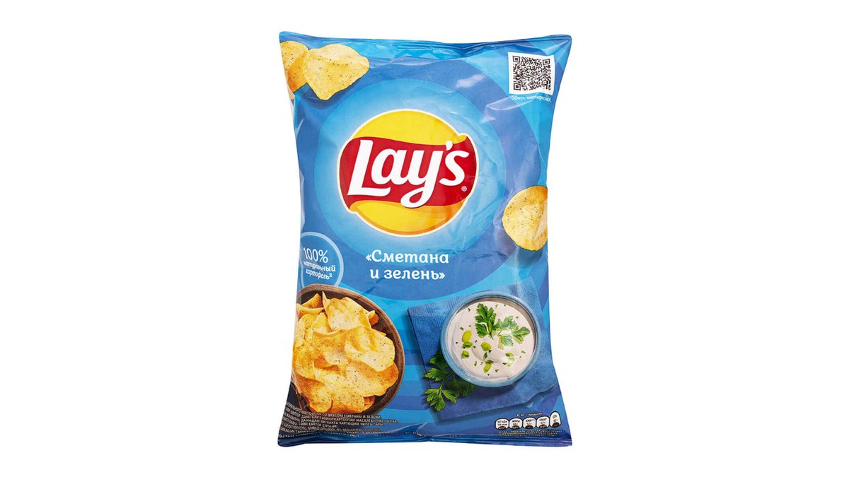 Lace chips sour cream and herbs