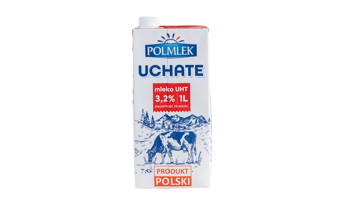 პოლმლეკი молоко ულტრაპასტერიზირებული 3,2% (1 l)