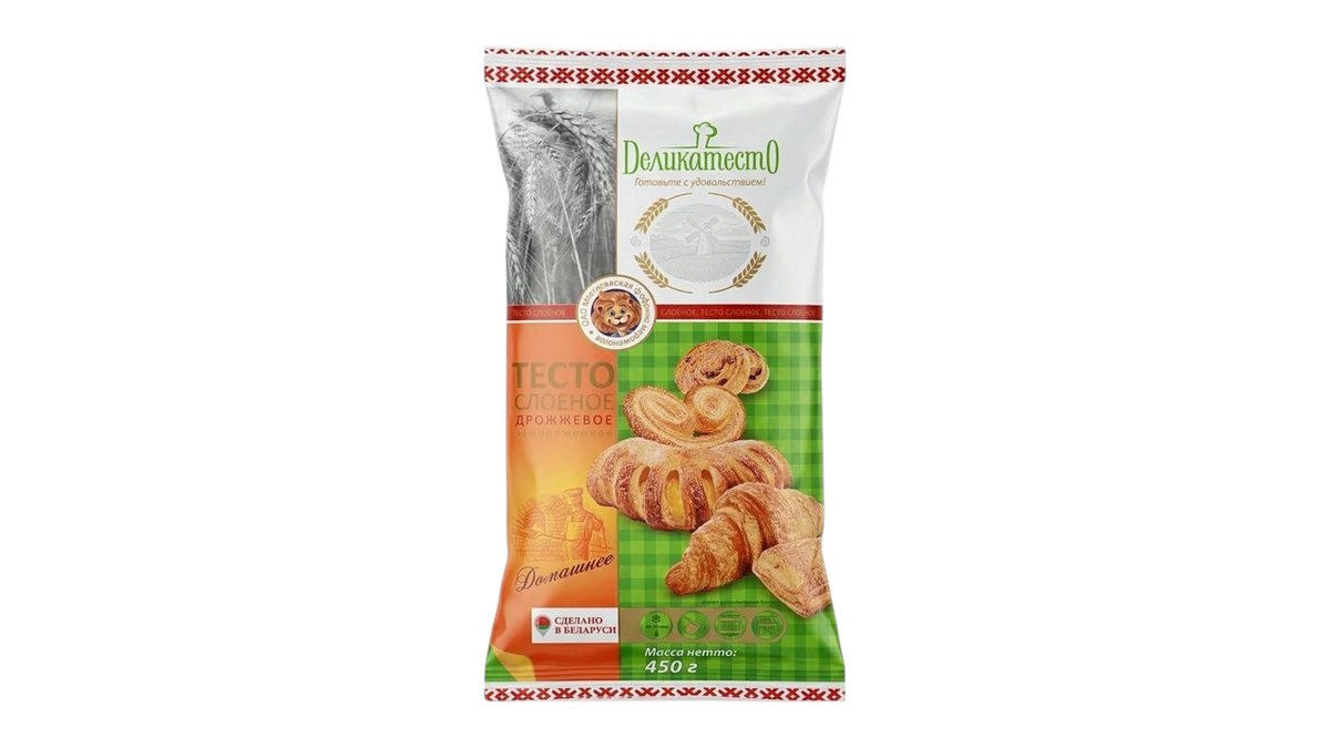 Lyova iz Mogileva პიცის ცომი puff pastry with yeast (450 g)