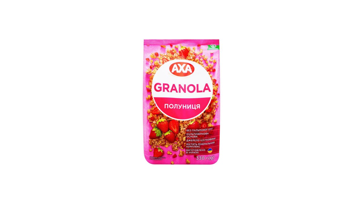 AXA საუზმის მარცვლეული ნაზავი Strawberry (330 g)