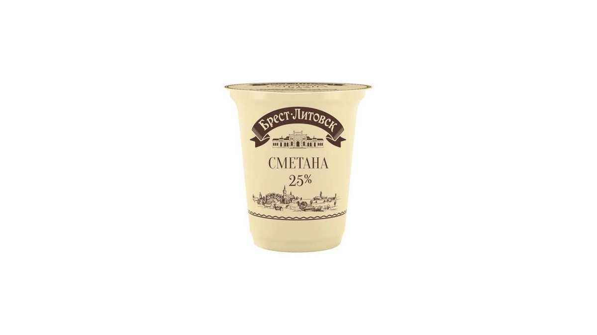 ბრესტ-ლიტოვსკ sour cream 25% (300 გრ)