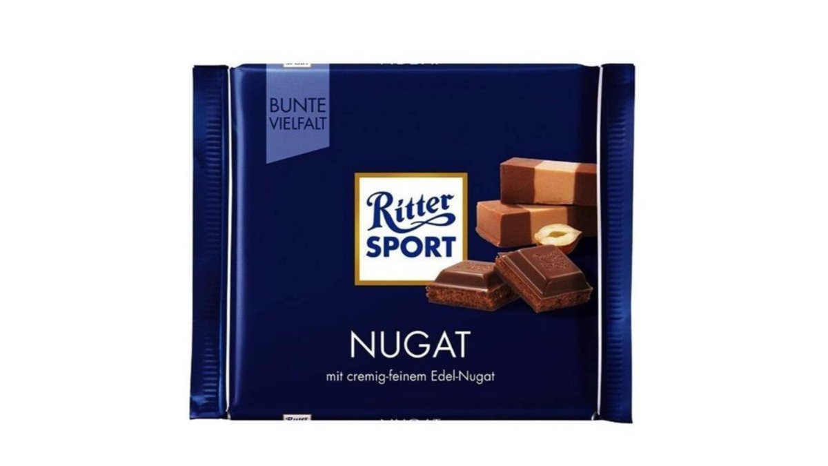 Ritter Sport შოკოლადი with Nougat