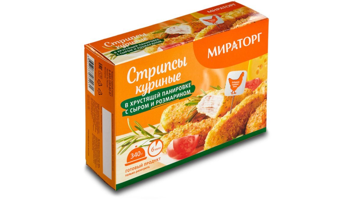 Miratorg გაყინული ქათამი with cheese and rosemary (340 g)
