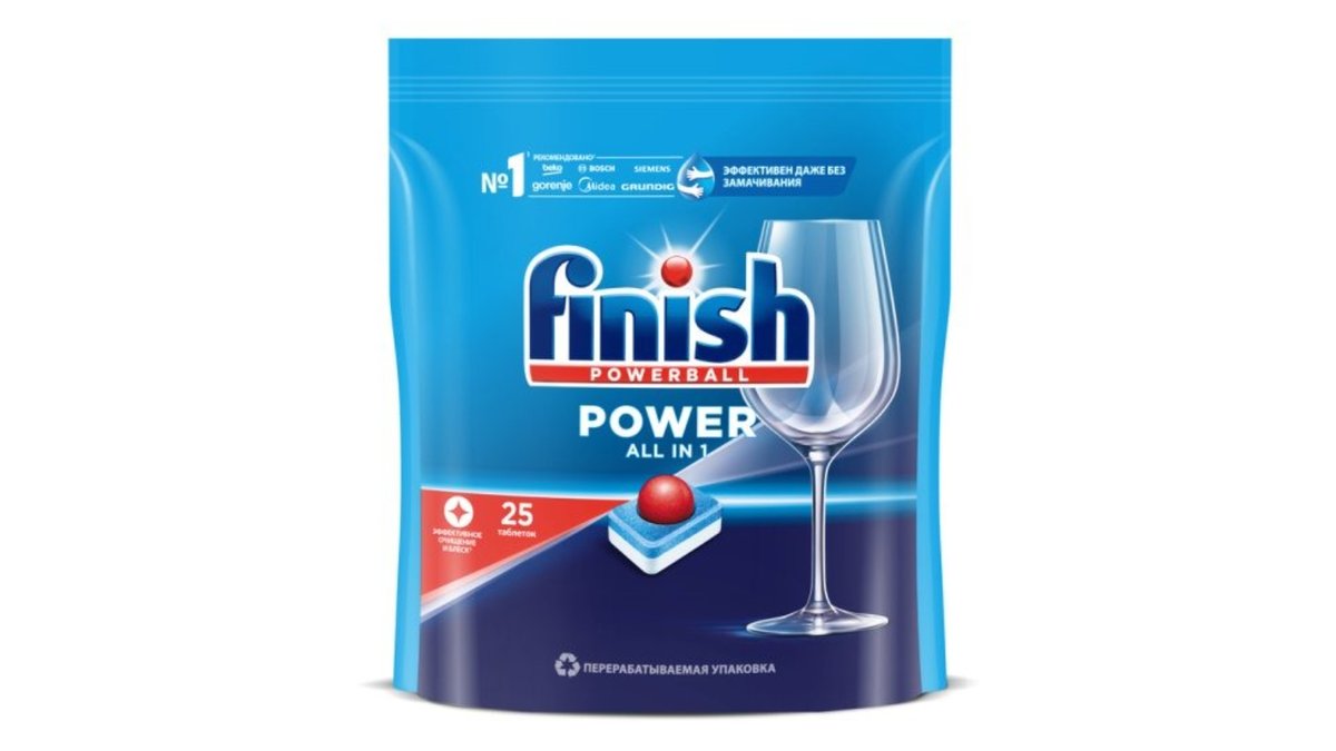 Finish Dishwashing Detergent ყველაფერი 1 მაქსი (25 pcs)