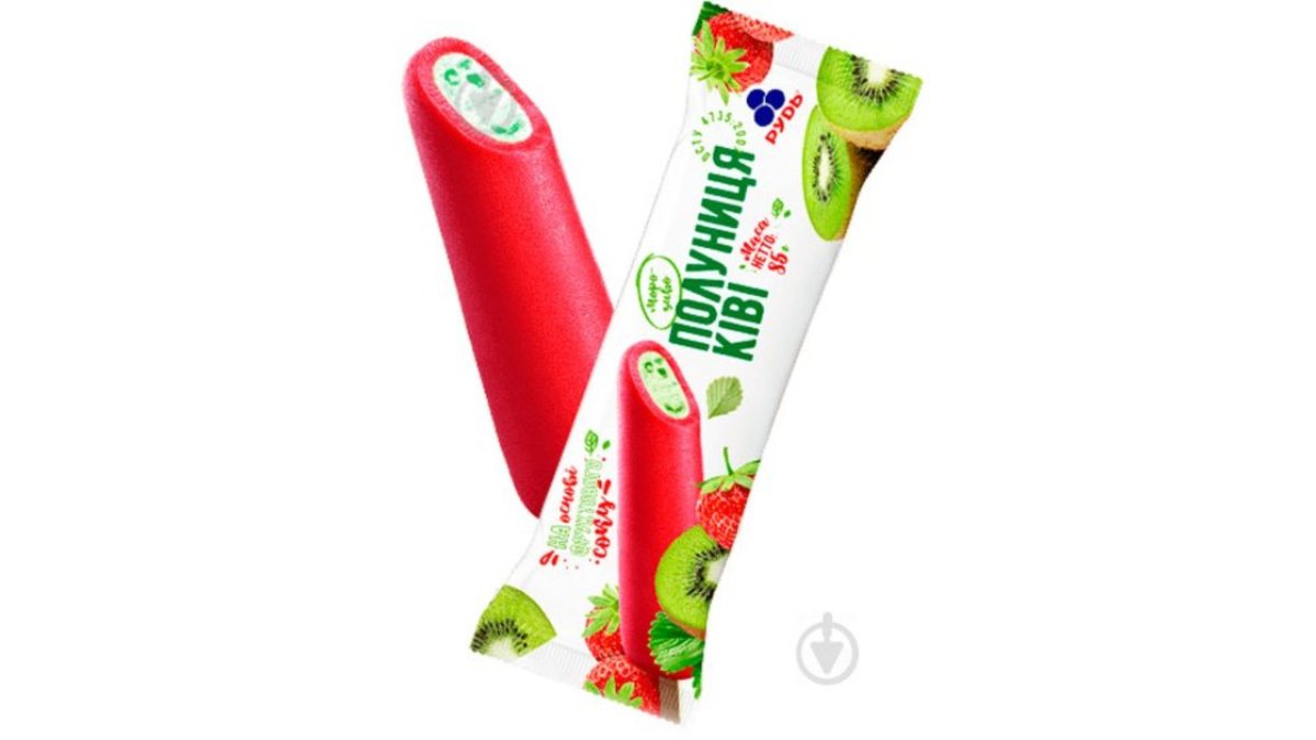 Rudy ნაყინი Strawberry-kiwi (85 g)
