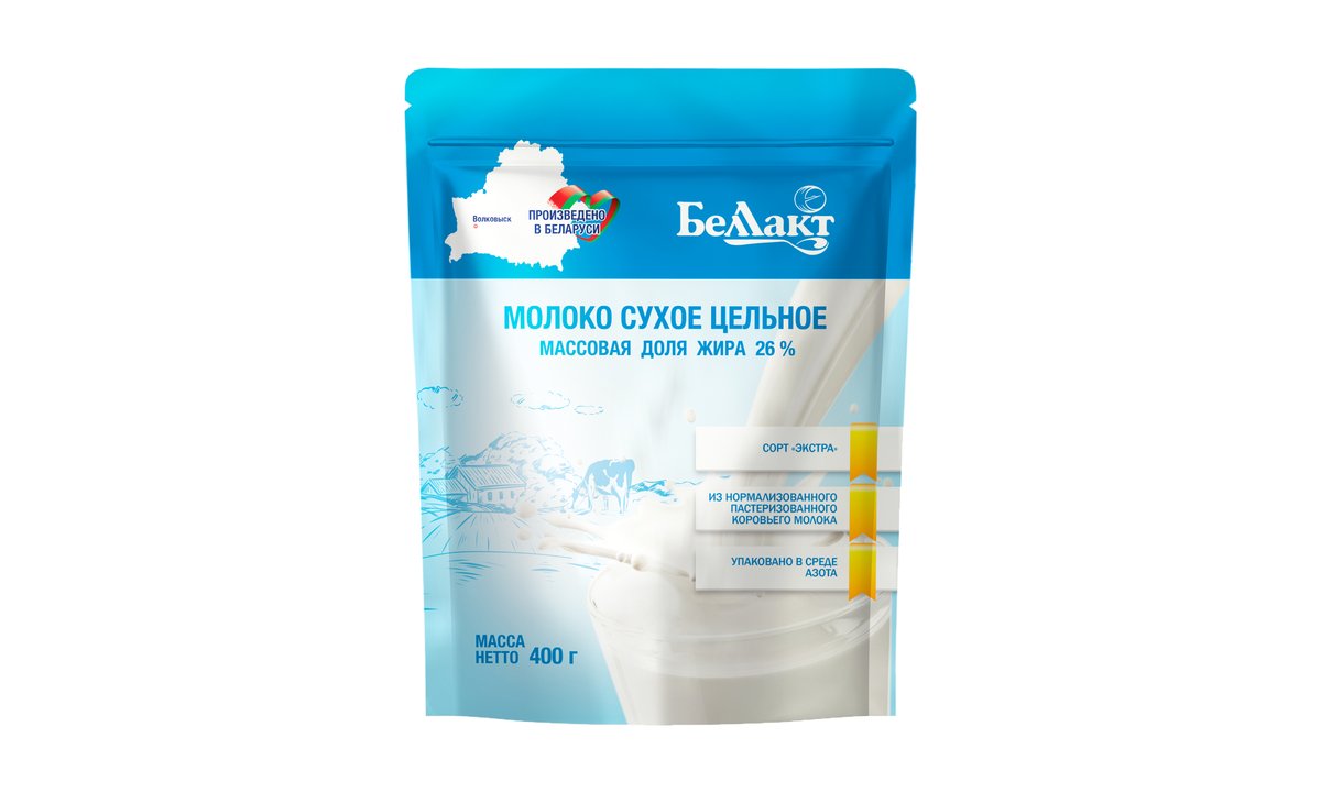ბელაქტი milk dry 26% extra (400 g)