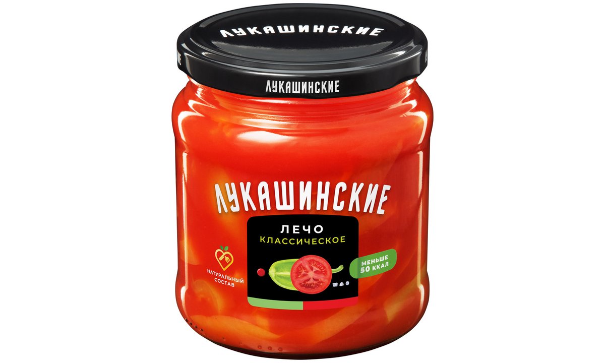 ლუკაშინსკიე Canned Lecho კლასიკური (450 g)