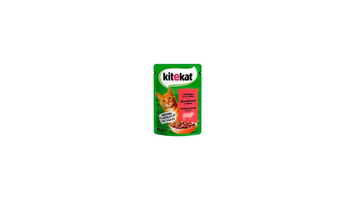 KITEKAT Pet Food with beef (85 g)