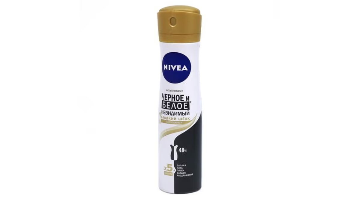 Nivea ანტიპერსპირანტი Invisible Black&White Woman Smooth Silk (150 ml)