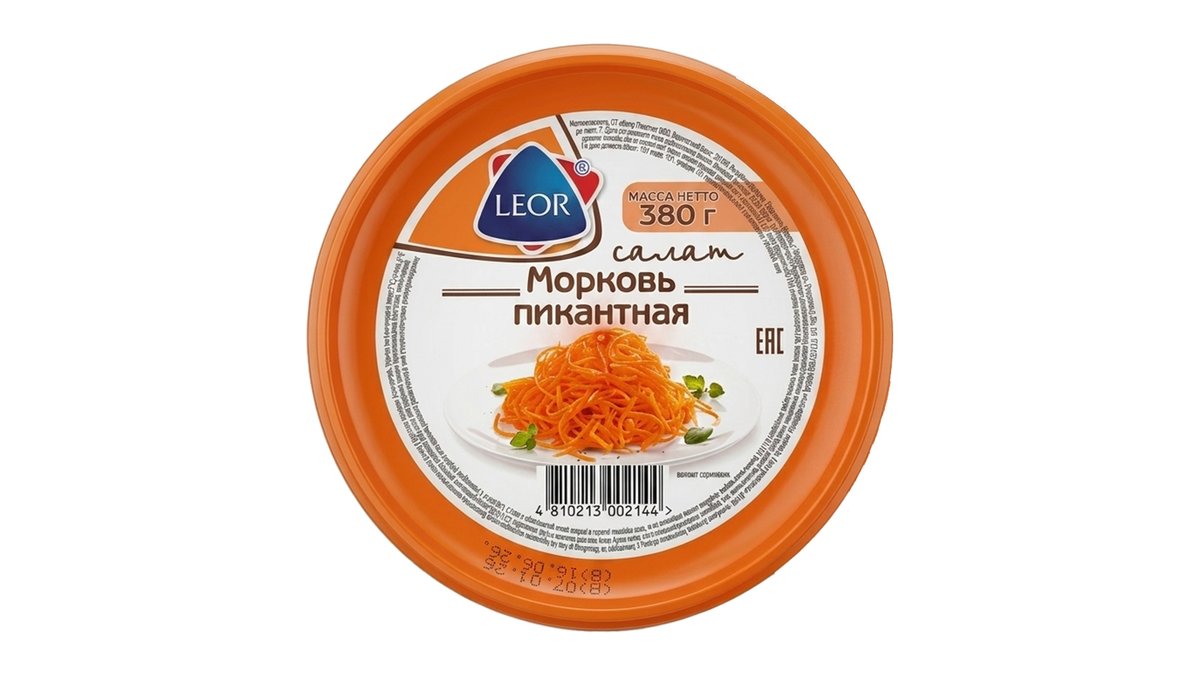ლეორი Carrot სტაფილო პიკანტური (380 გ)