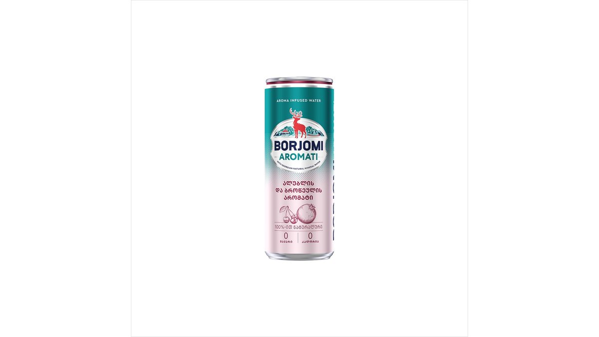 Borjomi Carbonated Drink cherry-pomegranate (0.33 can)