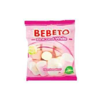 Bebeto კონდიტერული ნაწარმი pink-white (60 gr)