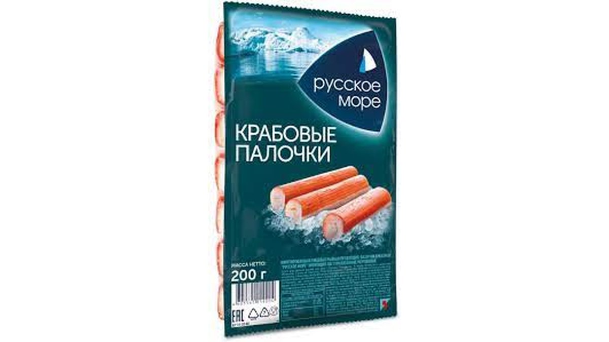 Rusmore Crab Sticks პასტერიზებული გაყინული (200 gr)