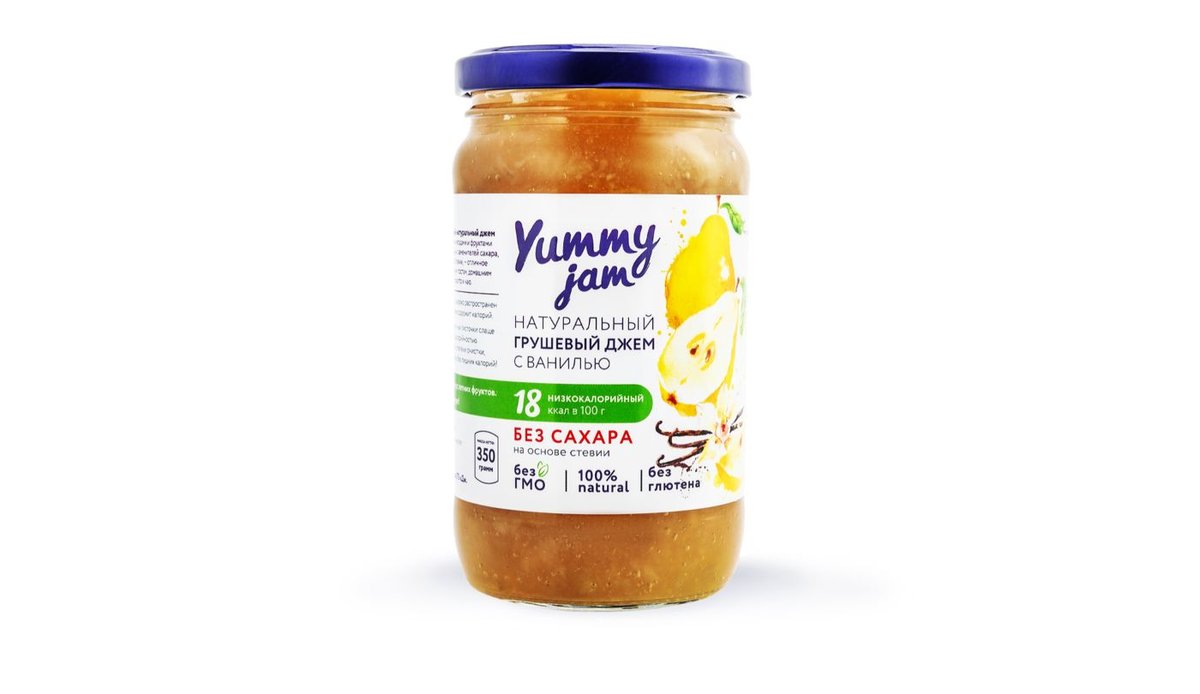 Yummy Jam ჯემი pear vanilla (350 გ)