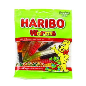 Haribo კანფეტი worms (80 g)