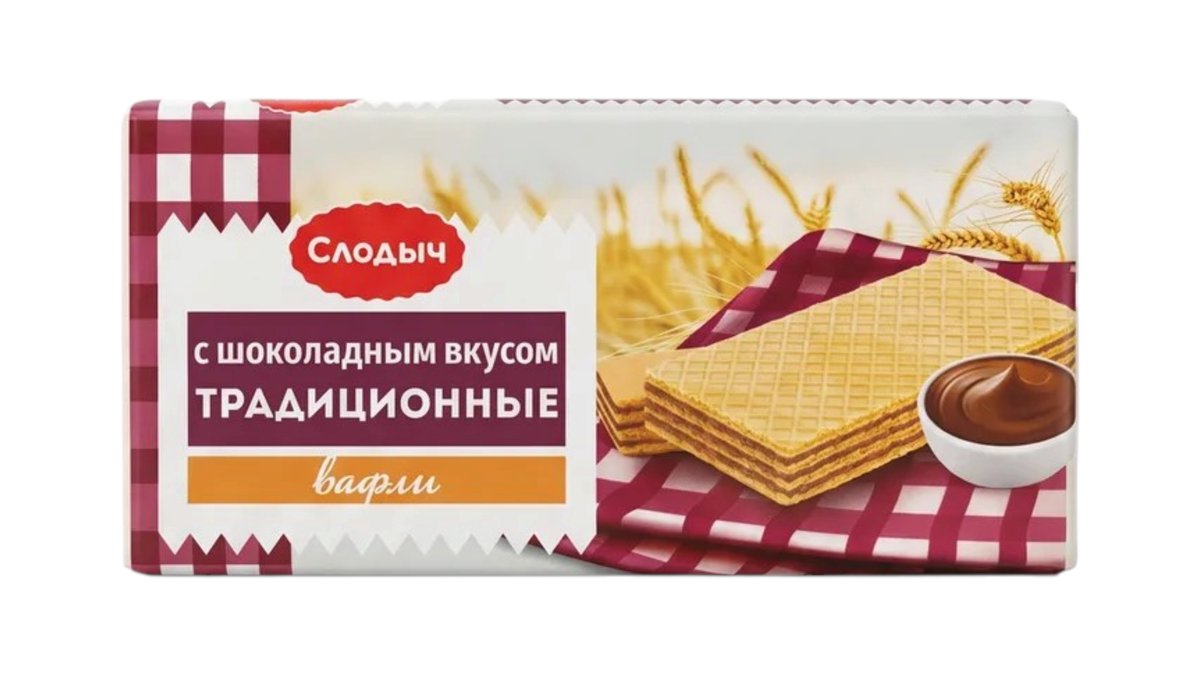 სლოდიჩ вафля chocolate flavor (100 გ)