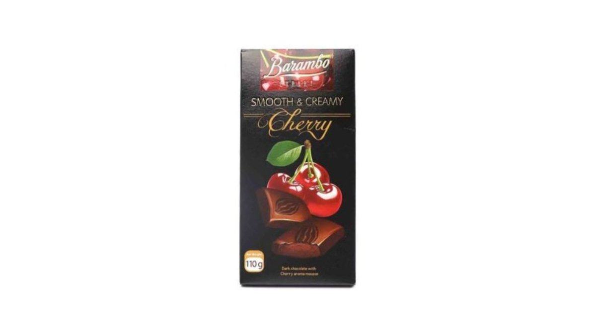 BARAMBO LAB Шоколад Dark chocolate with cherries (110 g)
