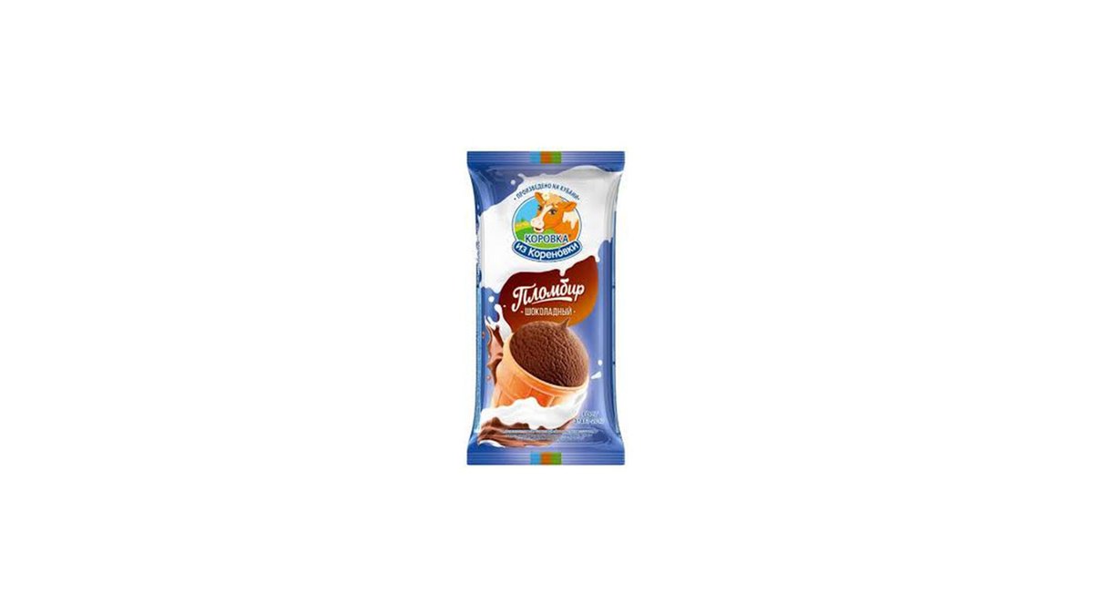 KOROVKA ice cream Chocolate Plombir (100 g)