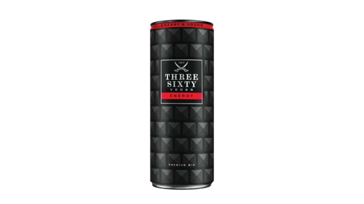 Three Sixty Энергетический Напиток Energy drink with vodka (330 ml)