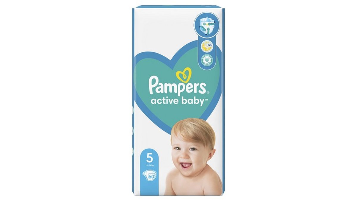 პამპერსი diapers Active Baby 5 (60 pcs)