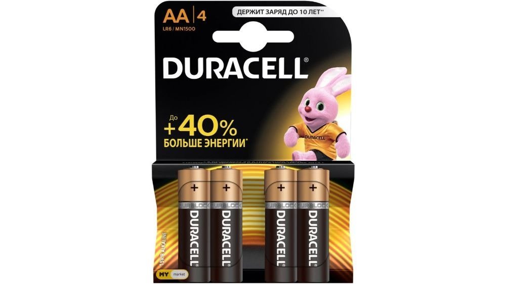 Duracell Alkaline Battery AA BASIC (4 pcs)