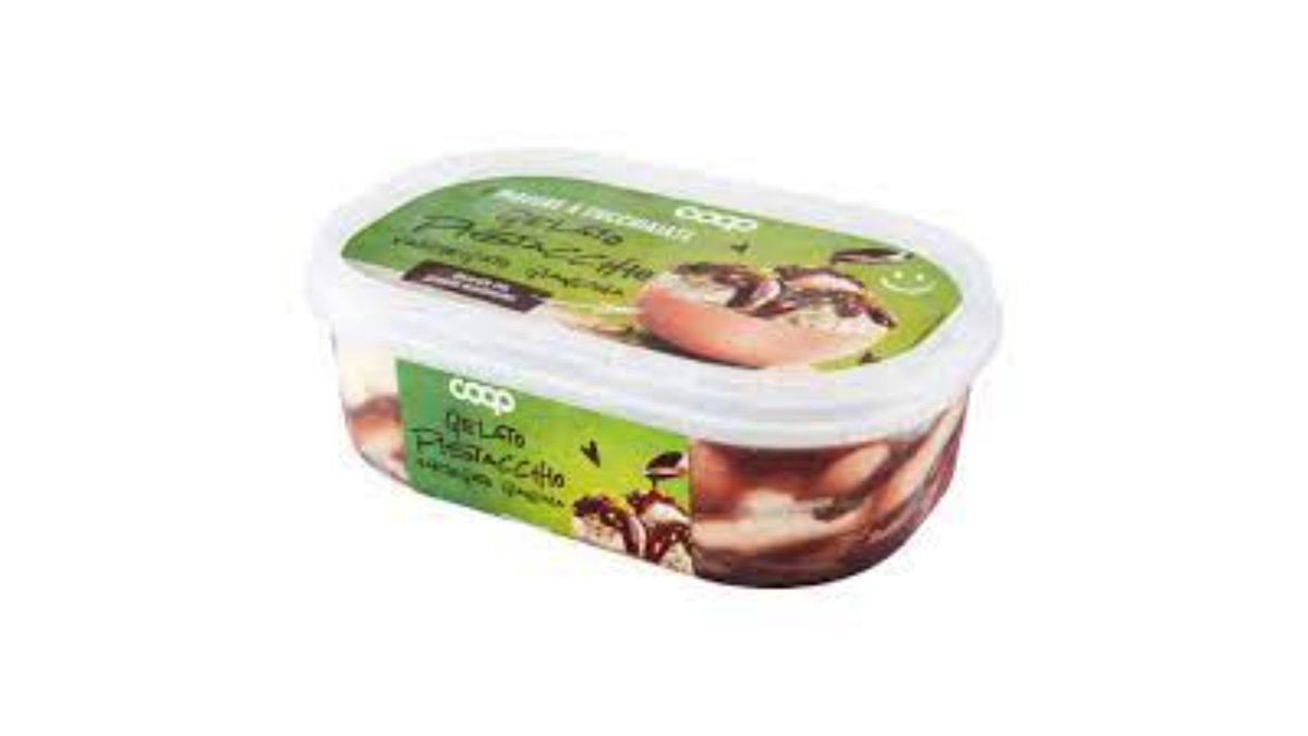 COOP мороженое pistachio-chocolate-hazelnut