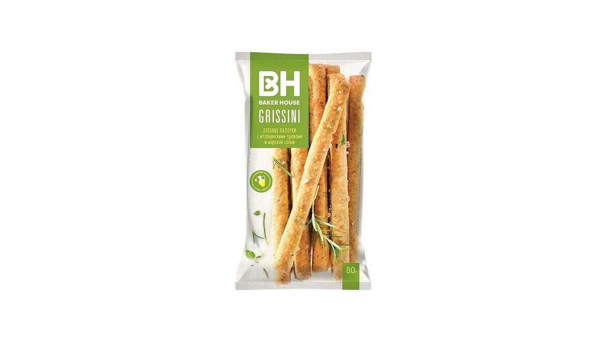BAKER HOUSE Крекеры green (80 g)