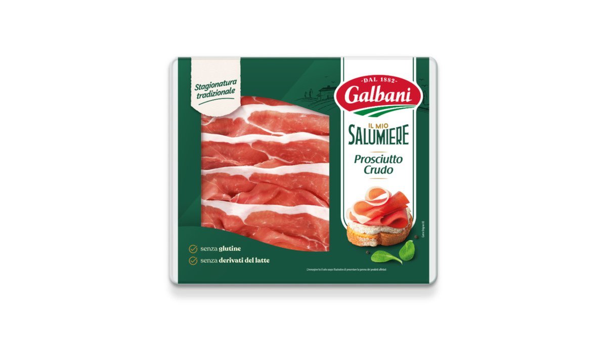 Galbani სოსისი ლორი პროშუტო კრუდო (1000 g)