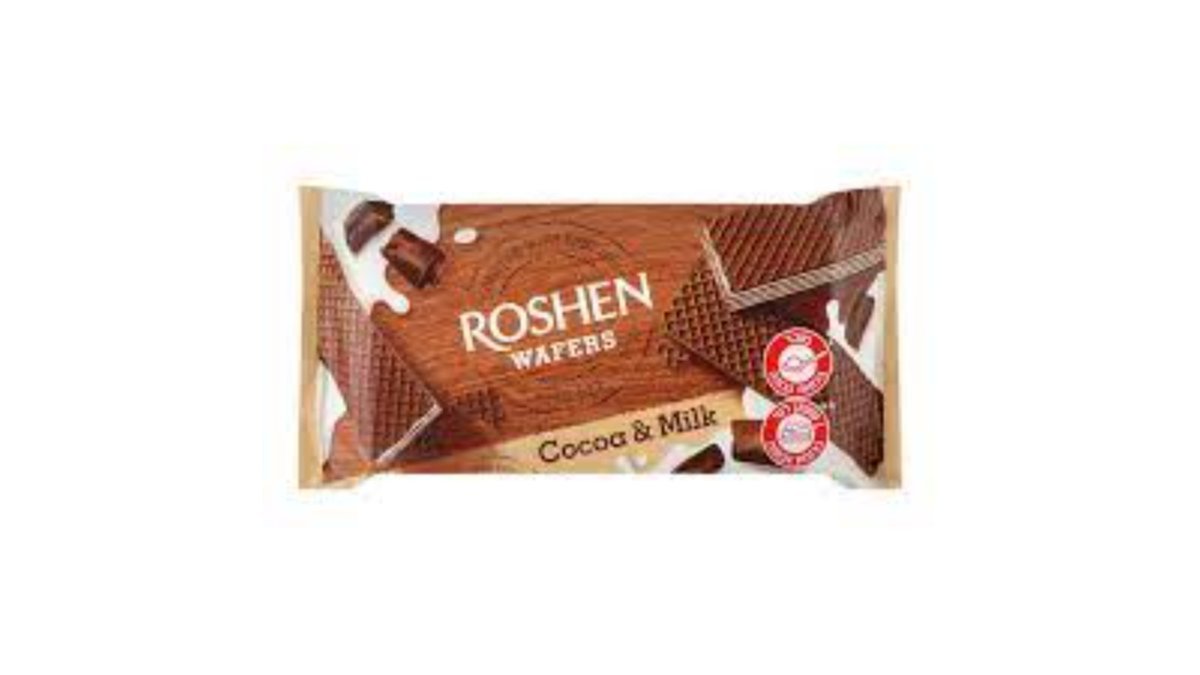 Roshen Вафля with cocoa and milk (216 g)